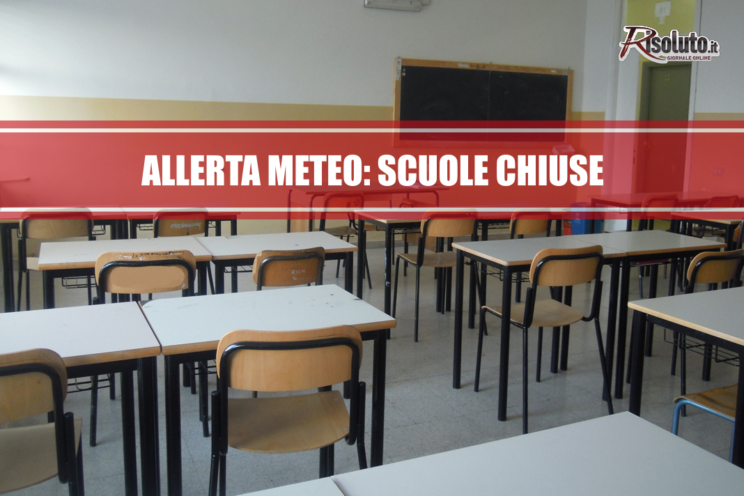 Maltempo, scuole chiuse a Ribera ed Agrigento